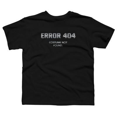 Boy's Design By Humans Error 404 Costume not found, Halloween Design By InfaredDesigns T-Shirt