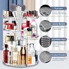 Rotating Makeup Organizer and Storage Perfume Organizer for Vanity Dresser Cosmetics Organizer 4 Trays Adjustable Cosmetic Storage Cases - 4 of 4