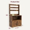 Farmhouse Bakers Rack with Power Outlets and Storage - 2 of 4