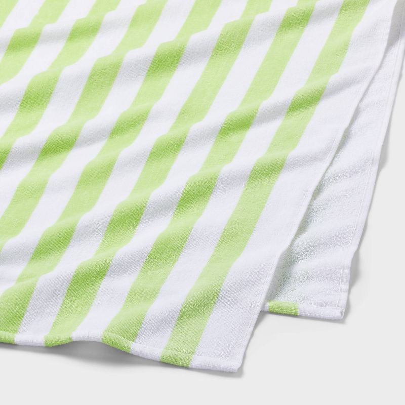 Striped Beach Towel Green/White - Sun Squad&#8482;, 3 of 5
