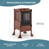 Guidecraft Contemporary Kitchen Helper Step Stool: Adjustable, Folding Montessori Toddler Tower - Safety Learning Furniture - 3 of 4