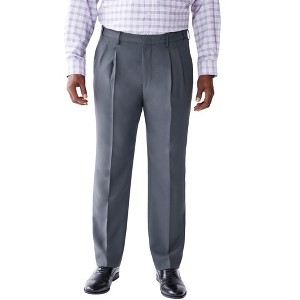KingSize Tall Easy Movement Pleat-Front Expandable Dress Pants - 1 of 4