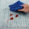 Washed Foldable Printed Non-Slip Rug - Modern Minimalist Faux Carpet for Home Decor - 2 of 4