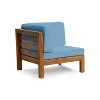 Christopher Knight Home Oana Outdoor Acacia Wood Loveseat with Cushions - 4 of 4