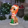 Gemmy Lighted Blow Mold Outdoor Decor Rudolph w/Christmas Tree 24" Rudolph, Multicolored - 2 of 4