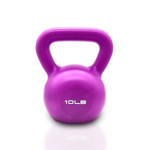 Naysaye Kettlebell Vinyl Coated Strength Training Weight Comfortable Grip for Home Gym - 1 of 4