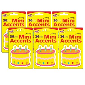 TREND Birthday Cake Mini Accents, 36 Per Pack, 6 Packs - 1 of 3