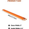 Heavy Duty Steel Pallet Fork Extensions for Forklifts – 4.5 Inch Wide, 72 & 96 Inch Length Options, 4600 lb Capacity, Easy Install – Yellow/Orange - 2 of 4