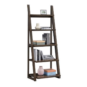 LunaLulinlk 5 Tier Bookcase with Rubberwood Frame, Storage Shelf for Living Room,Home,Office. Brown color - 1 of 4