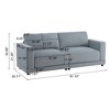 81" Modern Square-Arm Sofa with Soft Cushions - 3 of 4