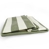 Design Imports Paper Bin Stripe Olive Green Rectangle Large 17X12X12 - 4 of 4