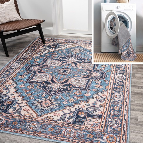 Indoor/Outdoor Washable Rug, 5' x 8' - Blue