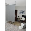Versailles Woven Paper Blackout Energy Efficient Privacy Curtain Panel for Windows 48" x 72" Grey Mix - 3 of 3