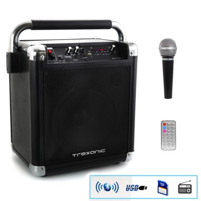 Trexonic Wireless Portable Party Speaker with Microphone