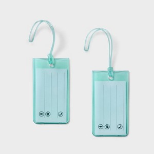 Jelly Luggage Tag Sage Green - Open Story™️ : Target