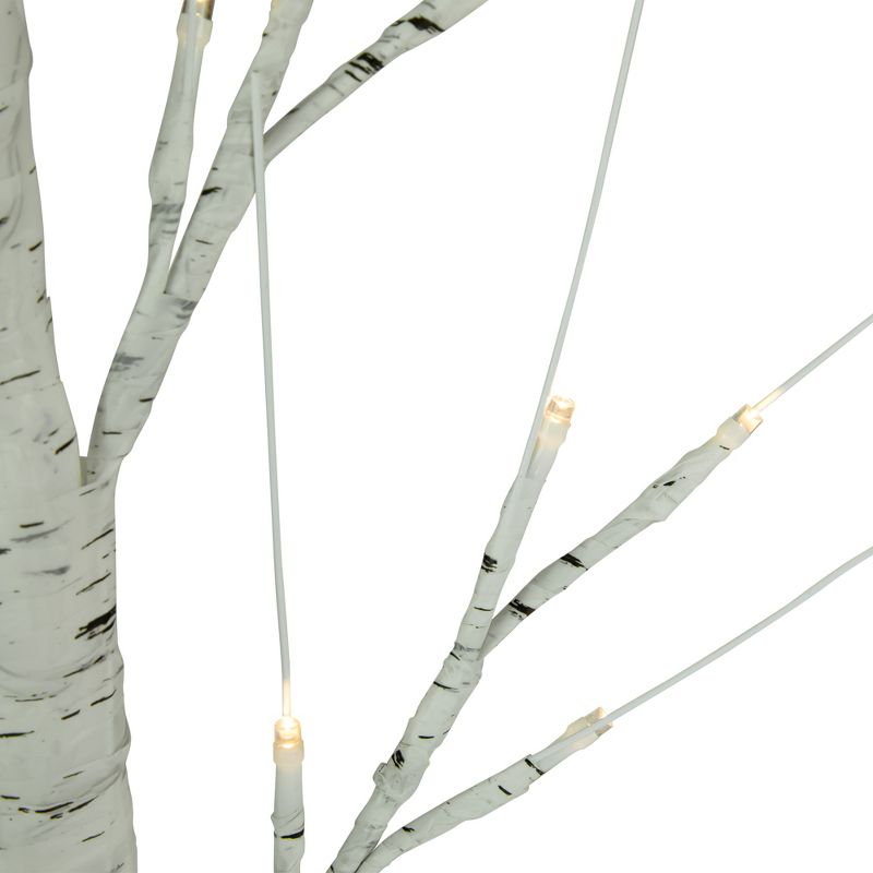 Northlight 24" LED Lighted White Birch Christmas Twig Tree - Warm White Lights, 5 of 8