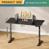 GALAXHERO 55 x 28 Inches Electric Standing Desk Height Adjustable Stand Up Desk for Office Ergonomic Sit to Stand Workstation with Phone Holder Black - 2 of 4