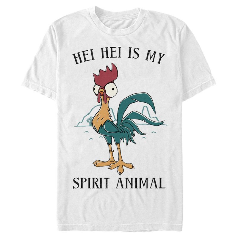 Men's Moana Moana Hei Hei Spirit Animal T-Shirt, 1 of 5