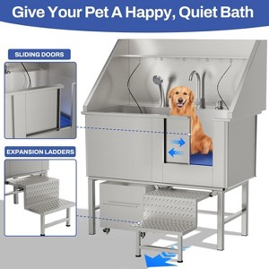 50in Stainless Steel Dog Washing Station - 1 of 4