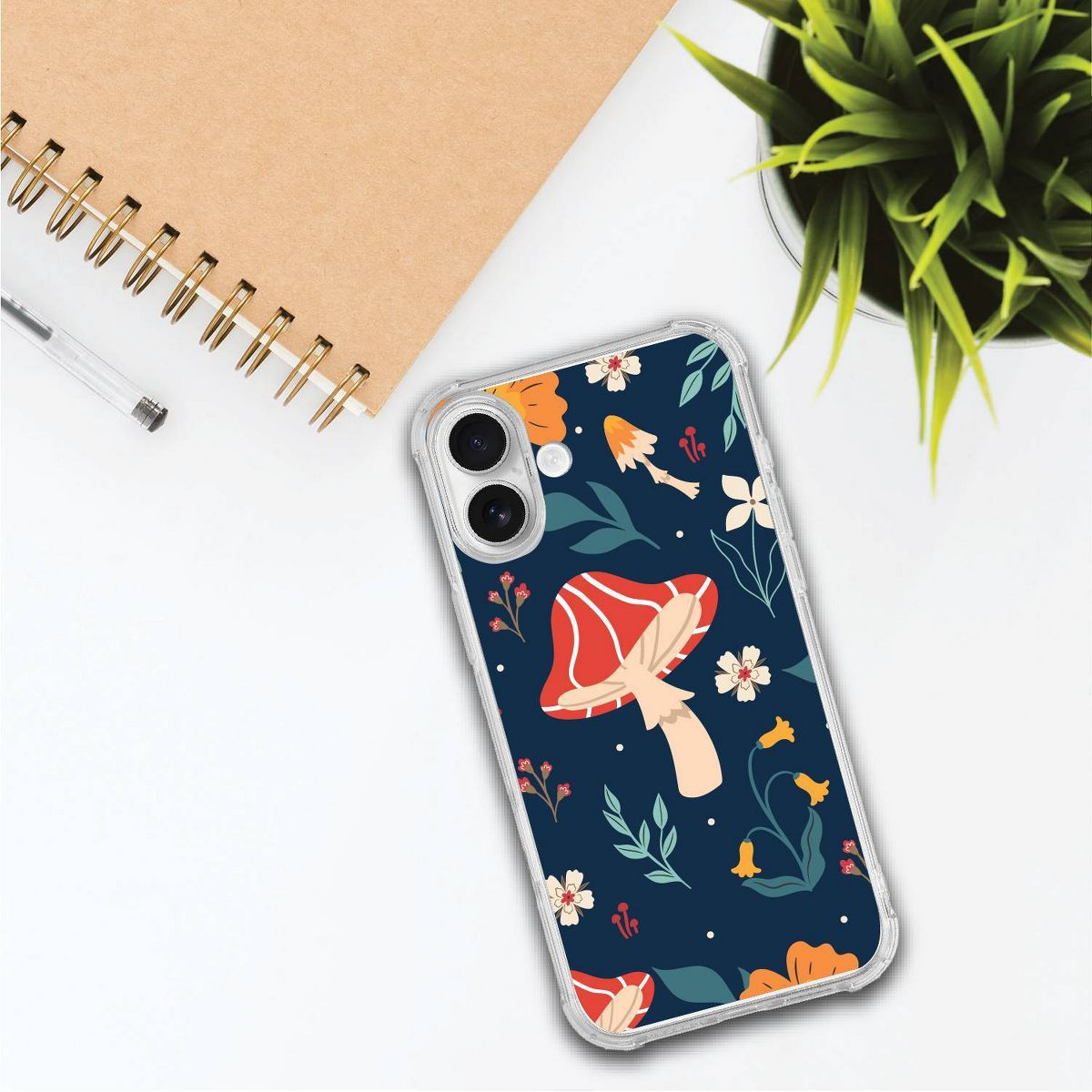 OTM Essentials Tough Edge iPhone 16 Plus Case - Fungi Forest Shrooms - thumbnail 2