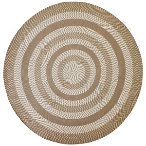 Newport Braid Collection 100% Polypropylene Stripe Pattern Reversible Indoor Utility Rug - Better Trends - 1 of 3