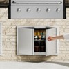 VEVOR BBQ Access Door, 30W x 21H Inch Double Outdoor Kitchen Door, Stainless Steel Flush Mount Door, Wall Vertical Door with Recessed Handles - 2 of 4