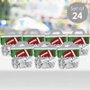 Big Dot of Happiness End Zone Football DIY Baby Shower or Birthday Party Clear Goodie Favor Bag Labels Candy Bags with Toppers Set of 24 - 2 of 4