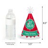 Big Dot of Happiness Elf Squad - Cone Happy Birthday Party Hats for Kids and Adults - Set of 8 (Standard Size) - 3 of 4