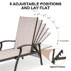 Crestlive Products Outdoor Recliner All Weather Aluminum Adjustable Chaise Lounge Chair with Arms - 4 of 4
