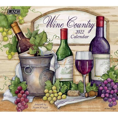 2022 Wall Calendar 12 Month 13.4"x24" Wine Country - Lang
