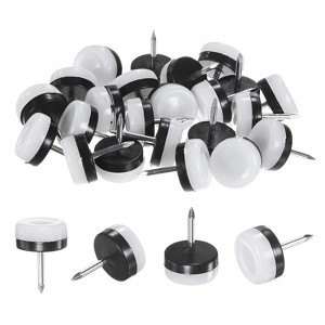 Unique Bargains Durable Nail-on Furniture Sliders Chair Leg Protectors 24 Pcs - 1 of 4