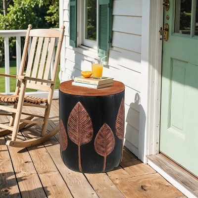 EROMMY Outdoor Coffee Table With Storage Space