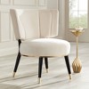 55 Downing Street Arman Luxe Light Creme Fabric Round Chair - 2 of 4