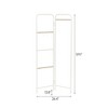 IRIS 2 Panel Free Standing Metal Garment Rack White - image 3 of 3