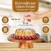 Homeries Cake Stand with Lid, Cake Plate, (6 in 1) Multi-Functional Serving Platter, Large Cake Stand with Dome - Use as Cake Holder, Cake Cover - 4 of 4