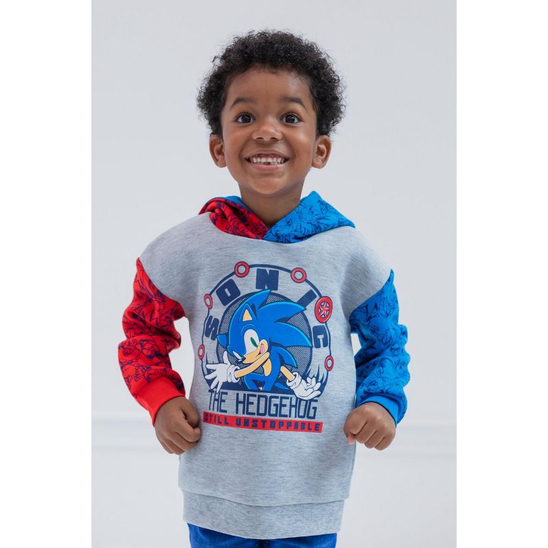 Sonic the Hedgehog Tails Knuckles Hoodie Little Kid to Big, 3 of 8