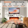 Tangkula 18" 3-Sided Wall Mounted Electric Fireplace w/ 32"Wide Floating Mantle - 4 of 4
