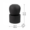 NAYSAYE Fountain Outdoor Cement Urn Water Feature Decorative for Garden Lawn Patio Deck, Black, 19.3"*32.3"*57.2" - 3 of 4