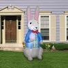 Gemmy Airblown Inflatable Dapper Easter Bunny w/Egg, 7 ft Tall, Multicolored - 4 of 4