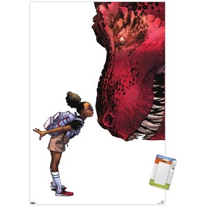 Trends International Marvel Moon Girl & Devil Dinosaur - Kiss Unframed Wall Poster Prints - 1 of 4