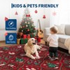 Orieon Washable Christmas Rug  96x120 in Non Slip Large Holiday Carpet Red Low Pile Soft Area Rug for Living Room Bedroom Dining Room - 3 of 4