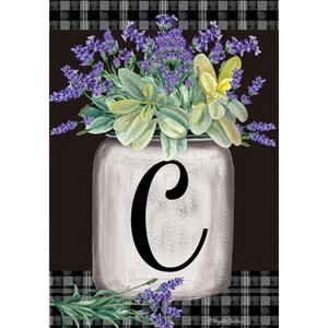 Briarwood Lane Everyday Garden Flag 12x18 For Outdoor Farmhouse Monogram Letter C Garden Flag Flags For Outside - 1 of 4