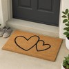 Evideco French Home Goods Sheltered Coir Doormat 30x18 Inch - 2 of 4