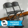 Lifetime Commercial Grade Folding Chair with Bypass Frame, 4-Pack, Black (81159) - 3 of 4