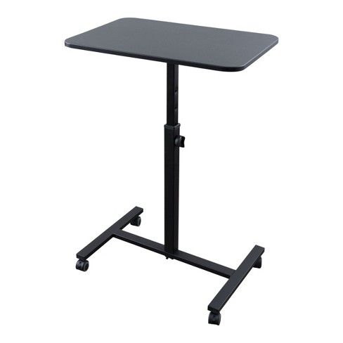 Stand Up Desk Store Height Adjustable Single Column Rolling Standing Desk Laptop Stand - Black - image 1 of 4