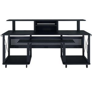 CAVINAS Home Office Desk 72" Morden Music Desk with Open Storage Shelves and Keyboard Tray for Work - 1 of 4