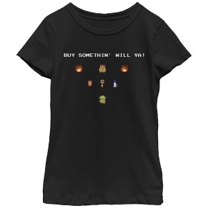 Girl's Nintendo Legend of Zelda Merchant Buy Something T-Shirt - 1 of 3
