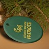 George Mason University Primary Logo Porcelain Holiday Christmas Tree Ornament - 4 of 4