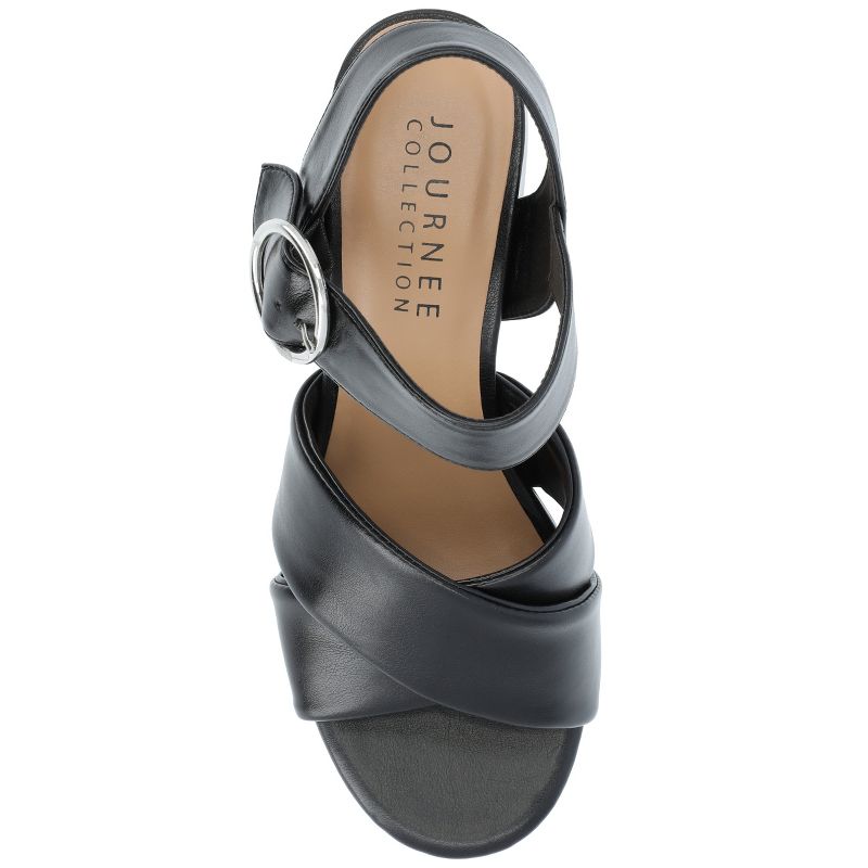 Journee Collection Womens Akeely Tru Comfort Foam Mid Heel Platform Sandals, 5 of 11