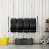 VEVOR Wall Mounted Folding Tire Rack, 32" - 48" Adjustable Tire Rack, Q235 Heavy-Duty Steel Tire Storage Rack for R14-R20 inch Standard Tires - 2 of 4